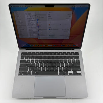 Apple Macbook Air 13" 2022 Refurbished M2, 8-Core CPU, 8-Core GPU, 8GB, 256GB, Space Gray